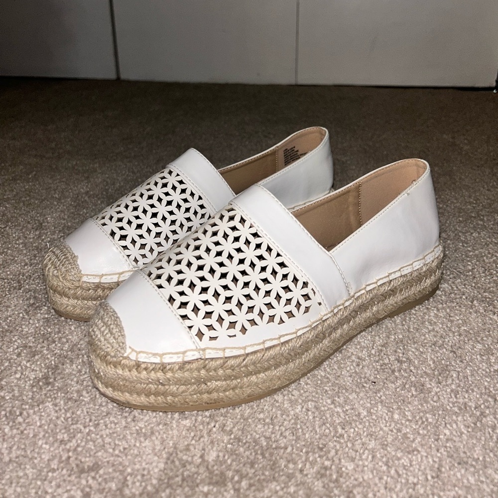 Brand New White Espadrilles - Size 9